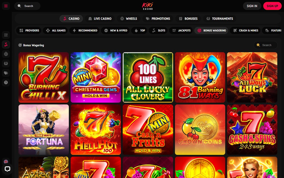 Kiki Casino gioco demo soldi veri gioco d'azzardo: categoria di slot per il wager dei bonus